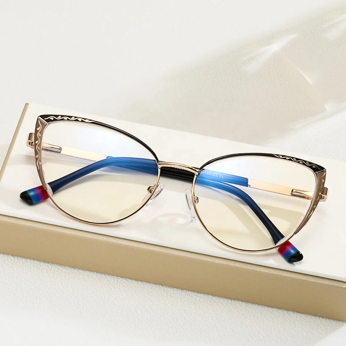 Solid Luxury Gold Stainless Steel Frames for Women