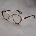 Men's Vintage Round Photochromic & Anti-Blue Light Glasses - Retro Style