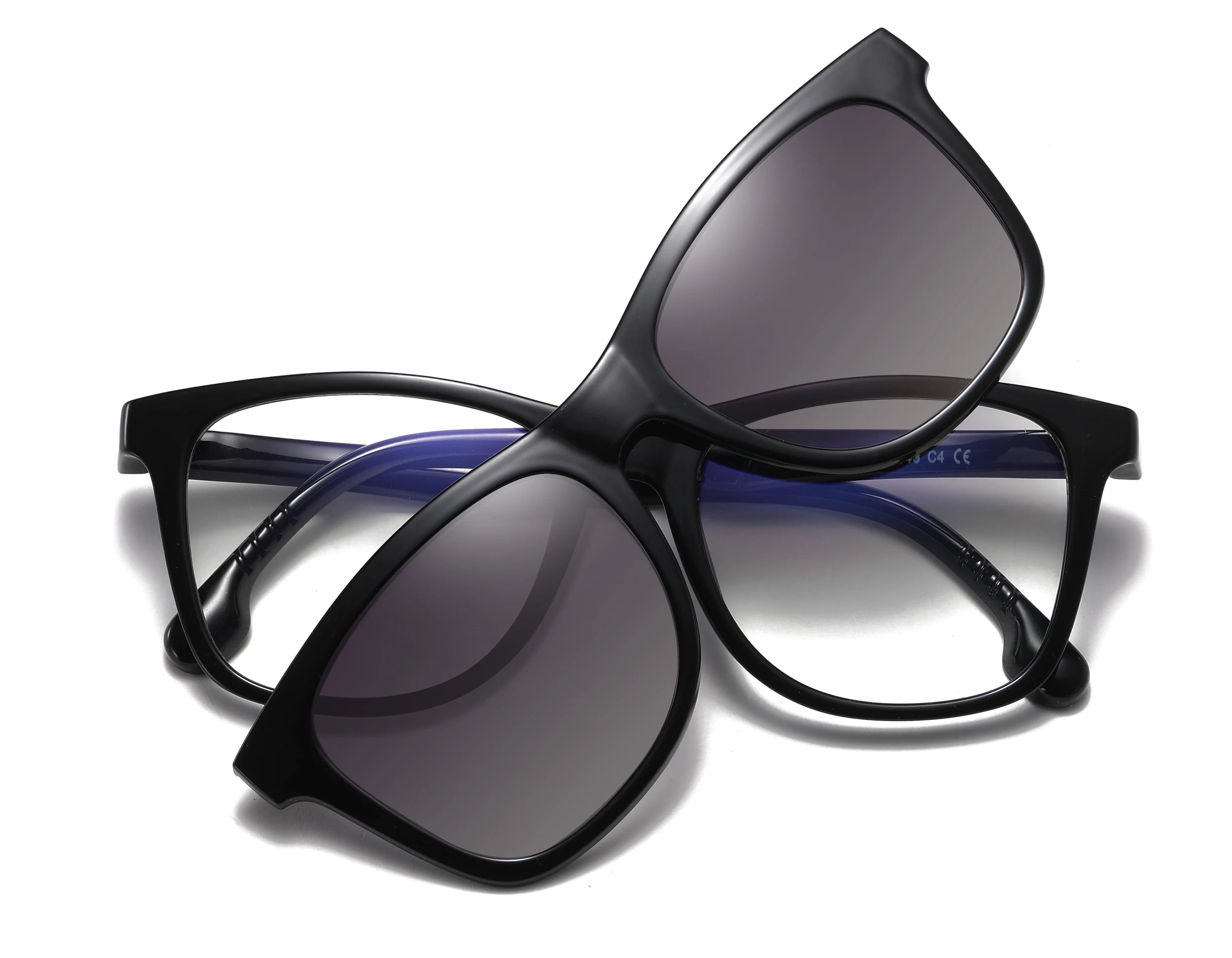 TR90 Magnetic Polarized Clip-on Sunglasses Set
