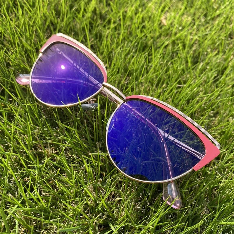 Women Cat Eye Photochromic Anti Blue Light Glasses