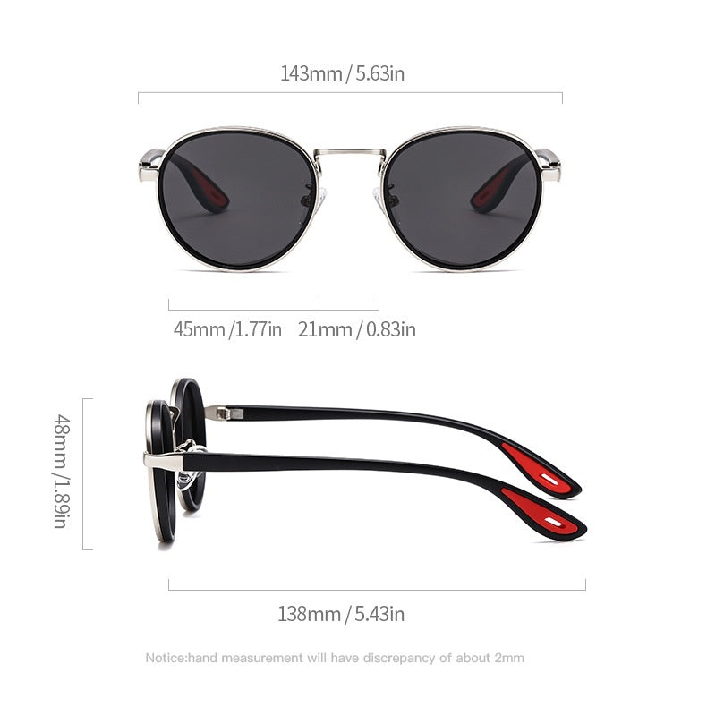 Men's Vintage Round Photochromic & Anti-Blue Light Glasses - Retro Style